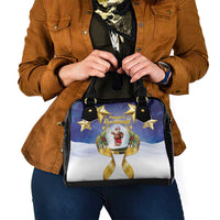 Samoa Christmas Shoulder Handbag Snow Globe With Samoan Santa LT05 - Polynesian Pride