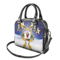 Samoa Christmas Shoulder Handbag Snow Globe With Samoan Santa LT05 - Polynesian Pride