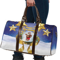 Samoa Christmas Travel Bag Snow Globe With Samoan Santa LT05 - Polynesian Pride