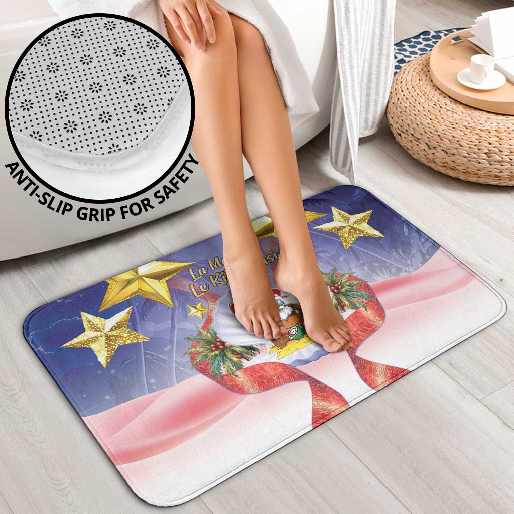 American Samoa Christmas Bathroom Set Seashell Santa Beach Vibes LT05 - Polynesian Pride