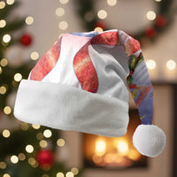 American Samoa Christmas Santa Hat Seashell Santa Beach Vibes LT05 Without Fur Navy - Polynesian Pride