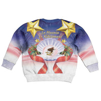 American Samoa Christmas Kid Ugly Christmas Sweater Seashell Santa Beach Vibes LT05 - Polynesian Pride