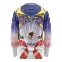 American Samoa Christmas Long Sleeve Shirt Seashell Santa Beach Vibes LT05 - Polynesian Pride