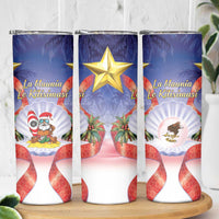 American Samoa Christmas Skinny Tumbler Seashell Santa Beach Vibes LT05 - Polynesian Pride