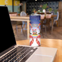 American Samoa Christmas Skinny Tumbler Seashell Santa Beach Vibes LT05 - Polynesian Pride