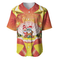 French Polynesia Christmas Baseball Jersey Seashell Santa Beach Vibes LT05 Orange - Polynesian Pride