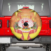 French Polynesia Christmas Spare Tire Cover Seashell Santa Beach Vibes LT05 - Polynesian Pride