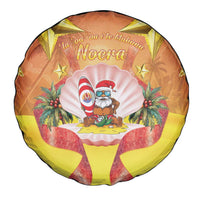 French Polynesia Christmas Spare Tire Cover Seashell Santa Beach Vibes LT05 - Polynesian Pride