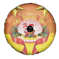 French Polynesia Christmas Spare Tire Cover Seashell Santa Beach Vibes LT05 - Polynesian Pride