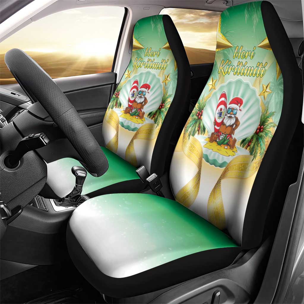 Cook Islands Christmas Car Seat Cover Seashell Santa Beach Vibes LT05 - Polynesian Pride
