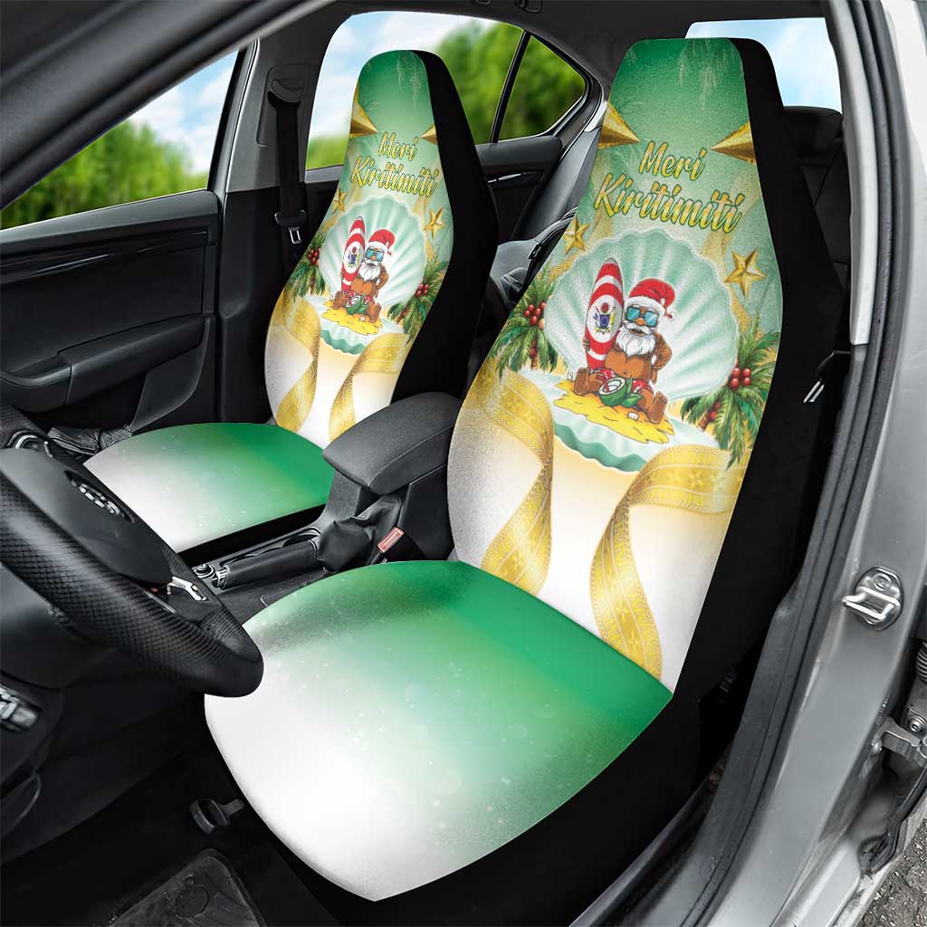 Cook Islands Christmas Car Seat Cover Seashell Santa Beach Vibes LT05 - Polynesian Pride