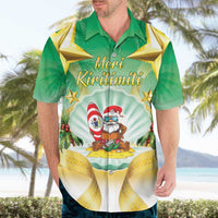 Cook Islands Christmas Hawaiian Shirt Seashell Santa Beach Vibes LT05 - Polynesian Pride