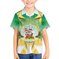 Cook Islands Christmas Hawaiian Shirt Seashell Santa Beach Vibes LT05 - Polynesian Pride
