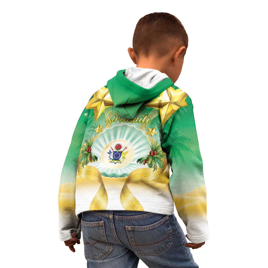 Cook Islands Christmas Kid Hoodie Seashell Santa Beach Vibes LT05 - Polynesian Pride