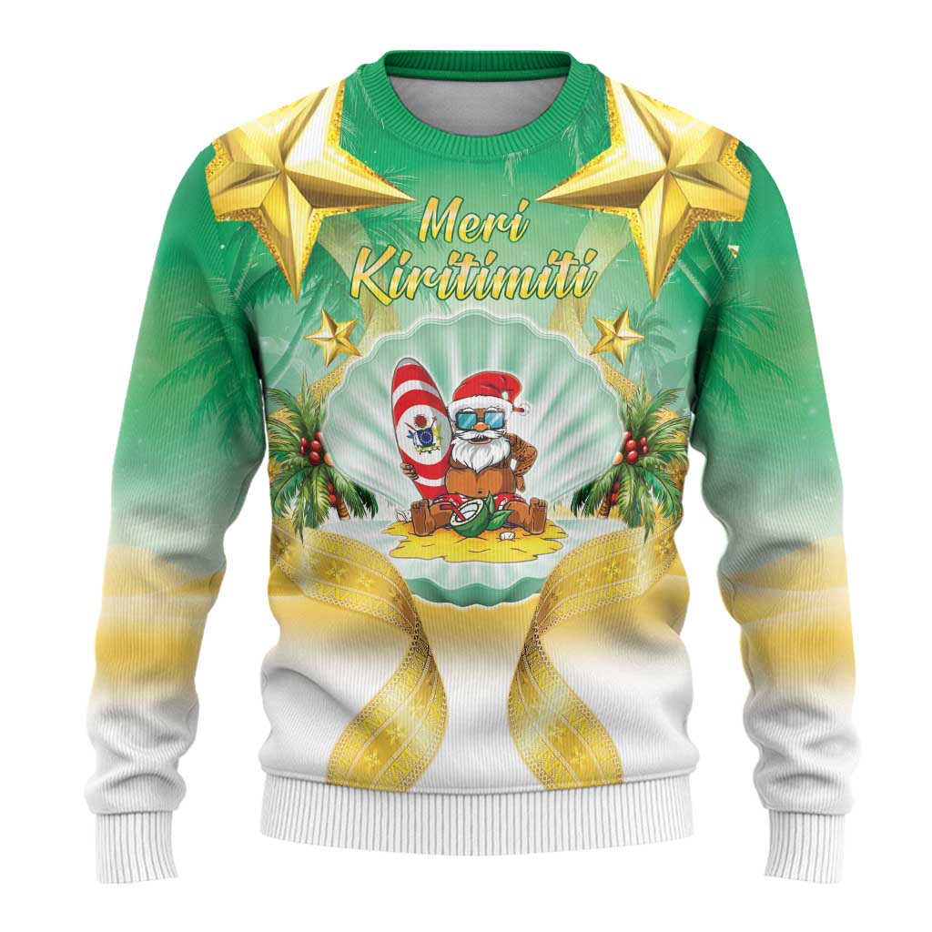 Cook Islands Christmas Ugly Christmas Sweater Seashell Santa Beach Vibes LT05 - Polynesian Pride