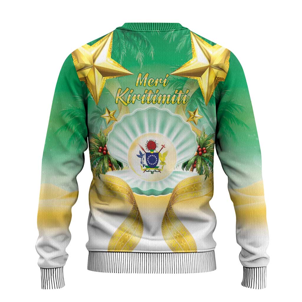 Cook Islands Christmas Ugly Christmas Sweater Seashell Santa Beach Vibes LT05 - Polynesian Pride