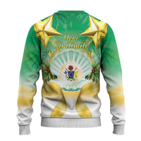 Cook Islands Christmas Ugly Christmas Sweater Seashell Santa Beach Vibes LT05 - Polynesian Pride