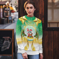 Cook Islands Christmas Ugly Christmas Sweater Seashell Santa Beach Vibes LT05 - Polynesian Pride