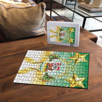 Cook Islands Christmas Puzzle Seashell Santa Beach Vibes LT05 - Polynesian Pride