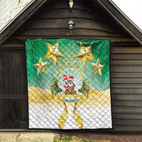 Cook Islands Christmas Quilt Seashell Santa Beach Vibes LT05 - Polynesian Pride