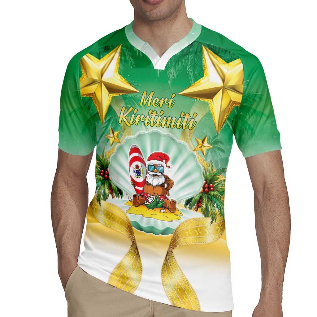 Cook Islands Christmas Rugby Jersey Seashell Santa Beach Vibes LT05 - Polynesian Pride
