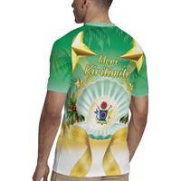 Cook Islands Christmas Rugby Jersey Seashell Santa Beach Vibes LT05 - Polynesian Pride