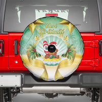 Cook Islands Christmas Spare Tire Cover Seashell Santa Beach Vibes LT05 - Polynesian Pride