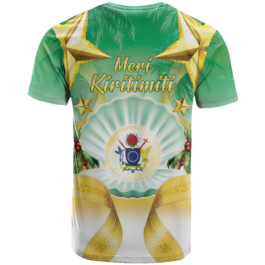 Cook Islands Christmas T Shirt Seashell Santa Beach Vibes LT05 - Polynesian Pride