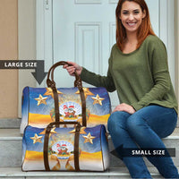 Marshall Islands Christmas Travel Bag Seashell Santa Beach Vibes LT05 - Polynesian Pride