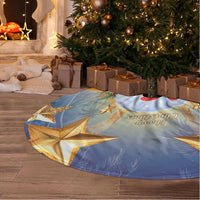 Marshall Islands Christmas Tree Skirt Seashell Santa Beach Vibes LT05 - Polynesian Pride