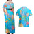 Under The Sea Scuba Diving Couples Matching Off Shoulder Maxi Dress and Hawaiian Shirt Polynesian Pattern LT05 - Polynesian Pride