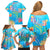 Under The Sea Scuba Diving Family Matching Off Shoulder Short Dress and Hawaiian Shirt Polynesian Pattern LT05 - Polynesian Pride