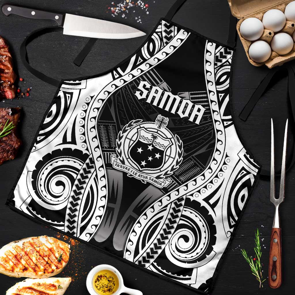 Remember Samoa Black Saturday Apron Samoa Mo Samoa LT05 Black - Polynesian Pride