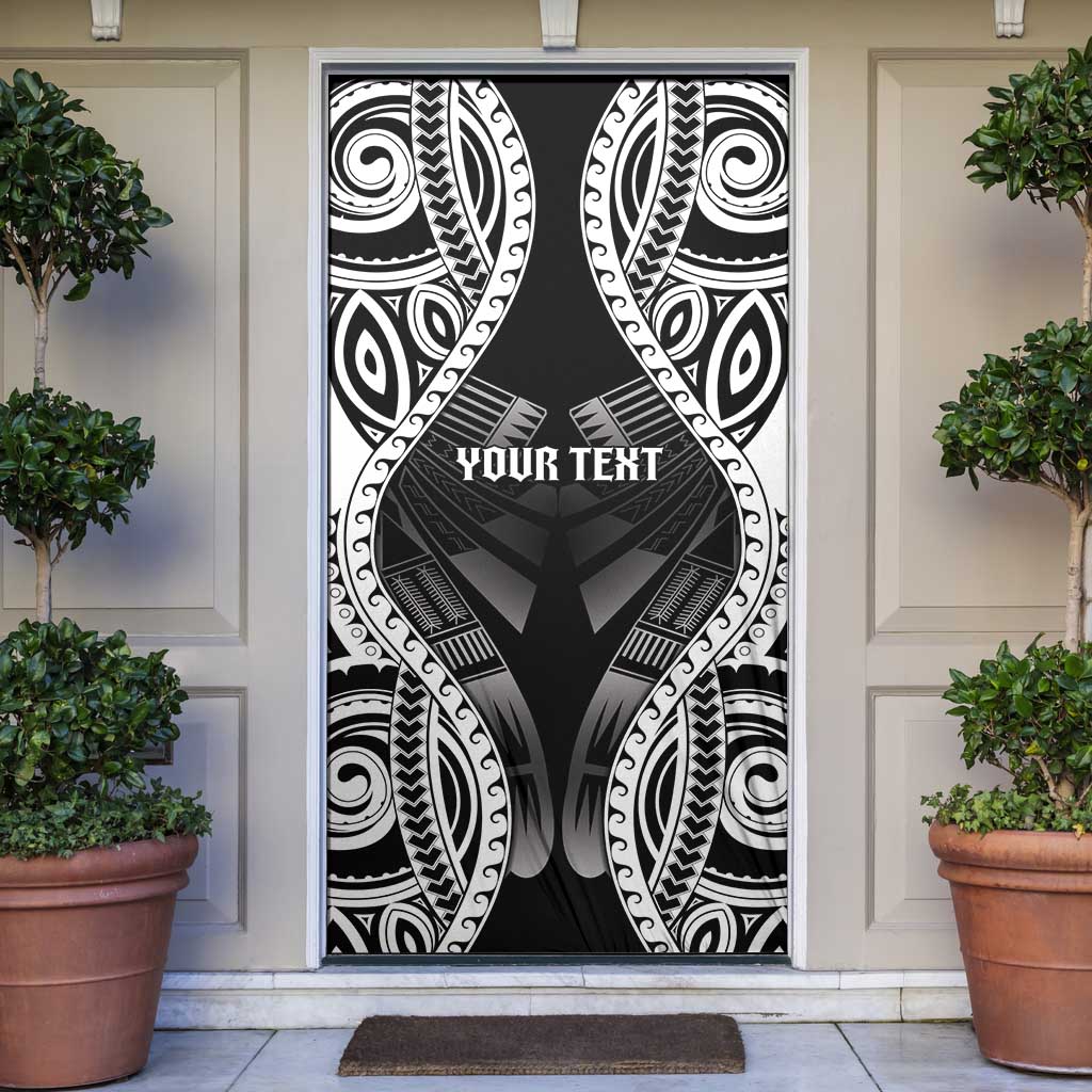 Personalised Remember Samoa Black Saturday Door Cover Samoa Mo Samoa LT05 Black - Polynesian Pride