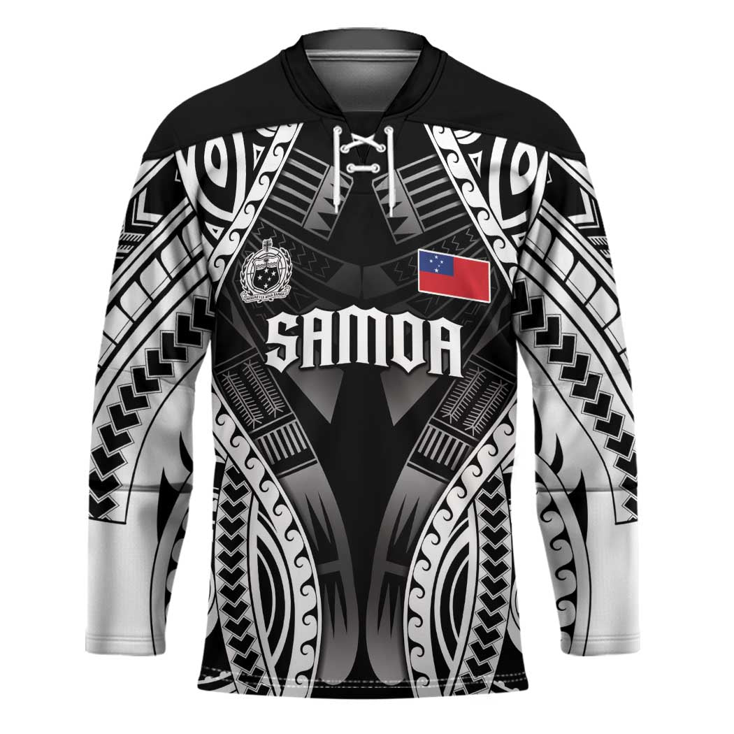 Personalised Remember Samoa Black Saturday Hockey Jersey Samoa Mo Samoa LT05 Unisex Black - Polynesian Pride