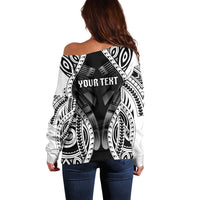 Personalised Remember Samoa Black Saturday Off Shoulder Sweater Samoa Mo Samoa LT05 - Polynesian Pride