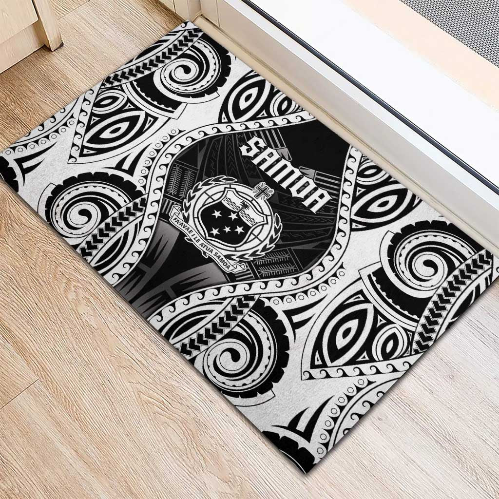Remember Samoa Black Saturday Rubber Doormat Samoa Mo Samoa LT05 - Polynesian Pride