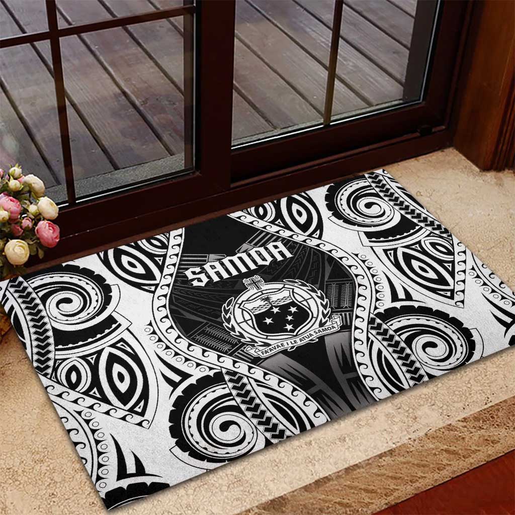 Remember Samoa Black Saturday Rubber Doormat Samoa Mo Samoa LT05 - Polynesian Pride