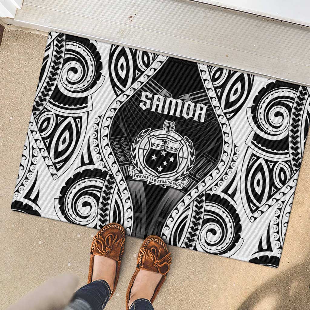 Remember Samoa Black Saturday Rubber Doormat Samoa Mo Samoa LT05 - Polynesian Pride