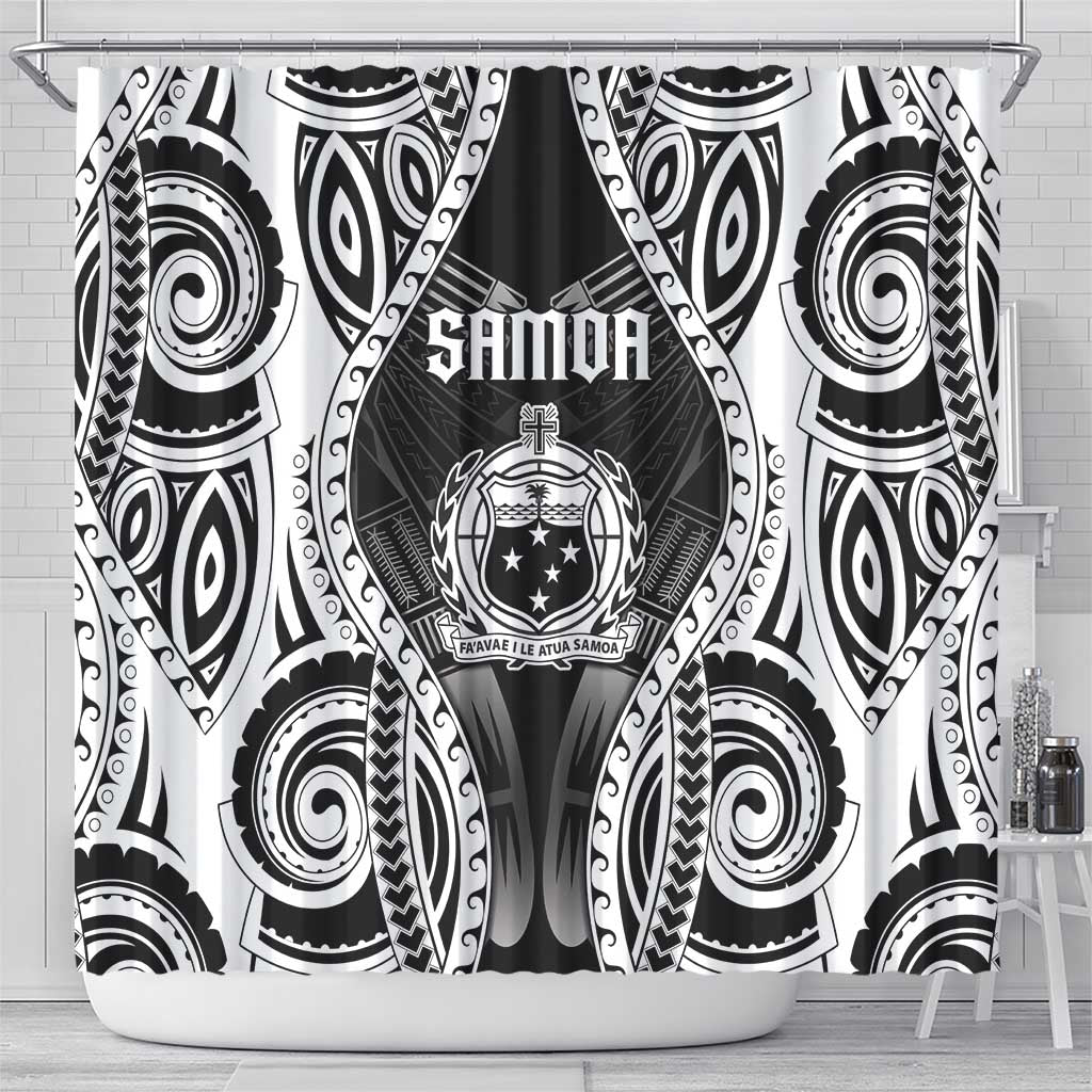 Remember Samoa Black Saturday Shower Curtain Samoa Mo Samoa LT05 - Polynesian Pride