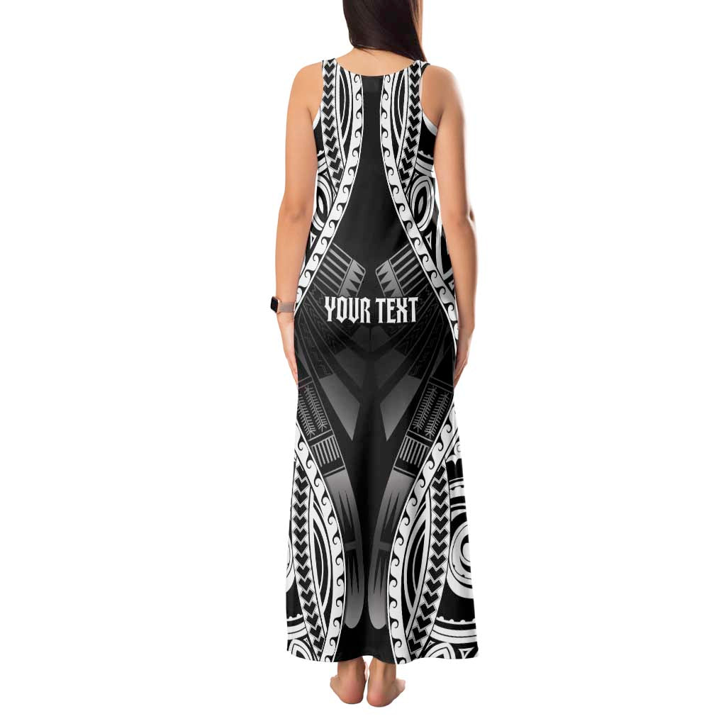 Personalised Remember Samoa Black Saturday Tank Maxi Dress Samoa Mo Samoa LT05 - Polynesian Pride