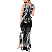 Personalised Remember Samoa Black Saturday Tank Maxi Dress Samoa Mo Samoa LT05 - Polynesian Pride