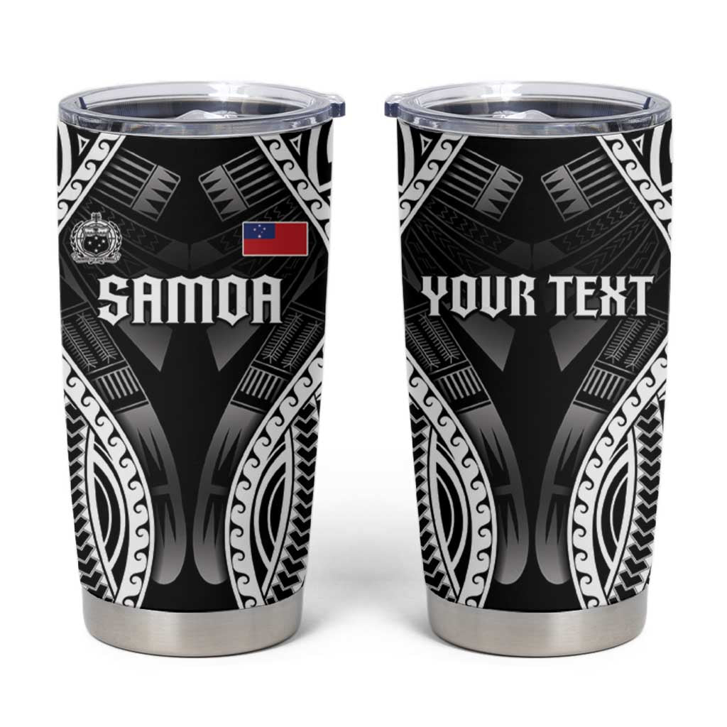 Personalised Remember Samoa Black Saturday Tumbler Cup Samoa Mo Samoa LT05 Black - Polynesian Pride