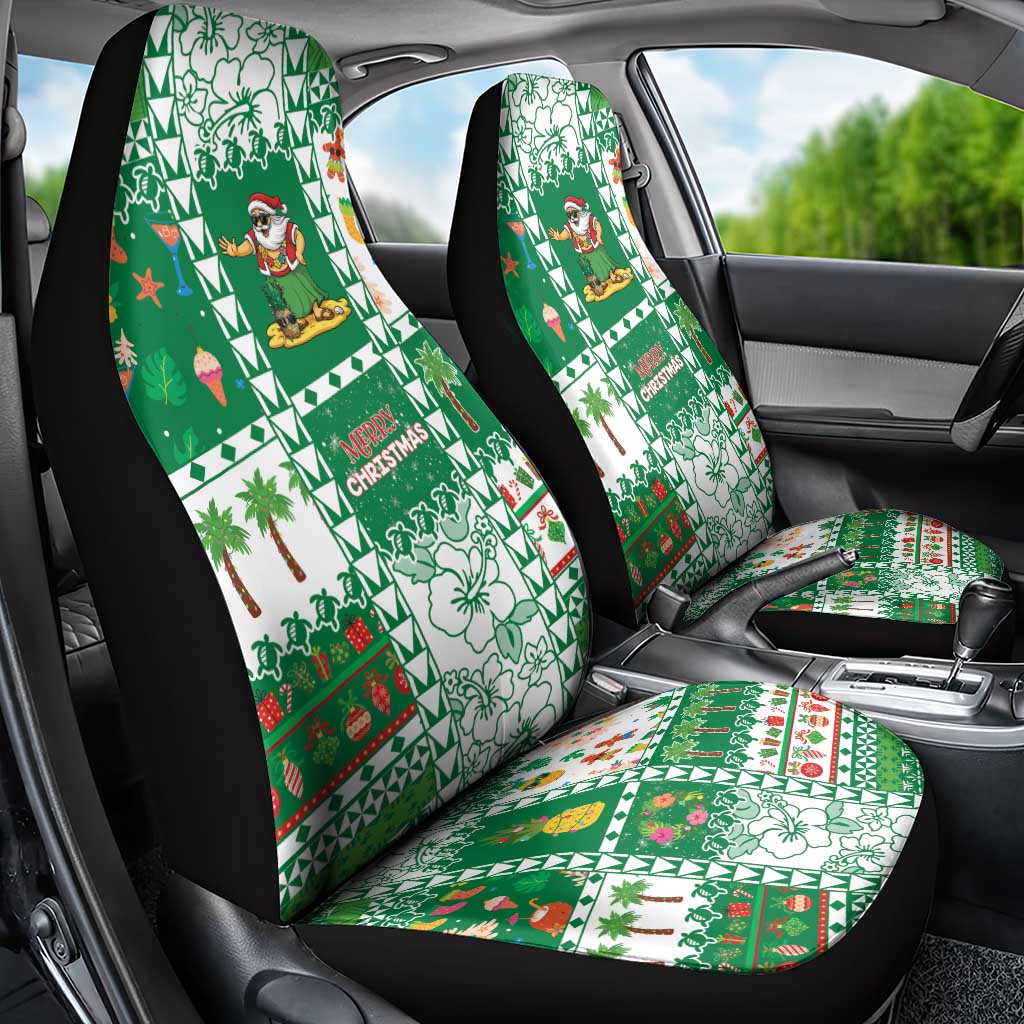 Norfolk Island Christmas Car Seat Cover Festive Beach Vibes LT05 - Polynesian Pride