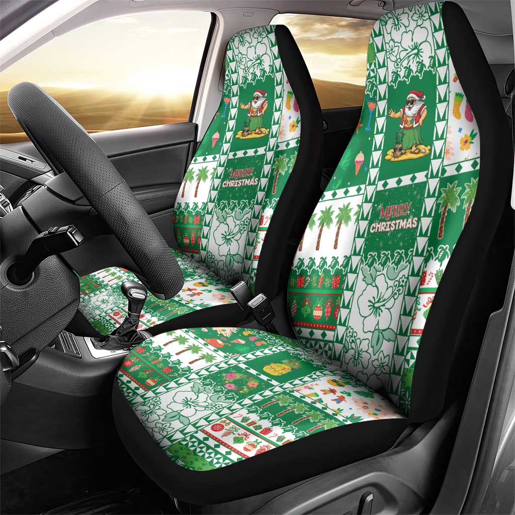 Norfolk Island Christmas Car Seat Cover Festive Beach Vibes LT05 - Polynesian Pride