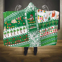 Norfolk Island Christmas Hooded Blanket Festive Beach Vibes LT05 - Polynesian Pride