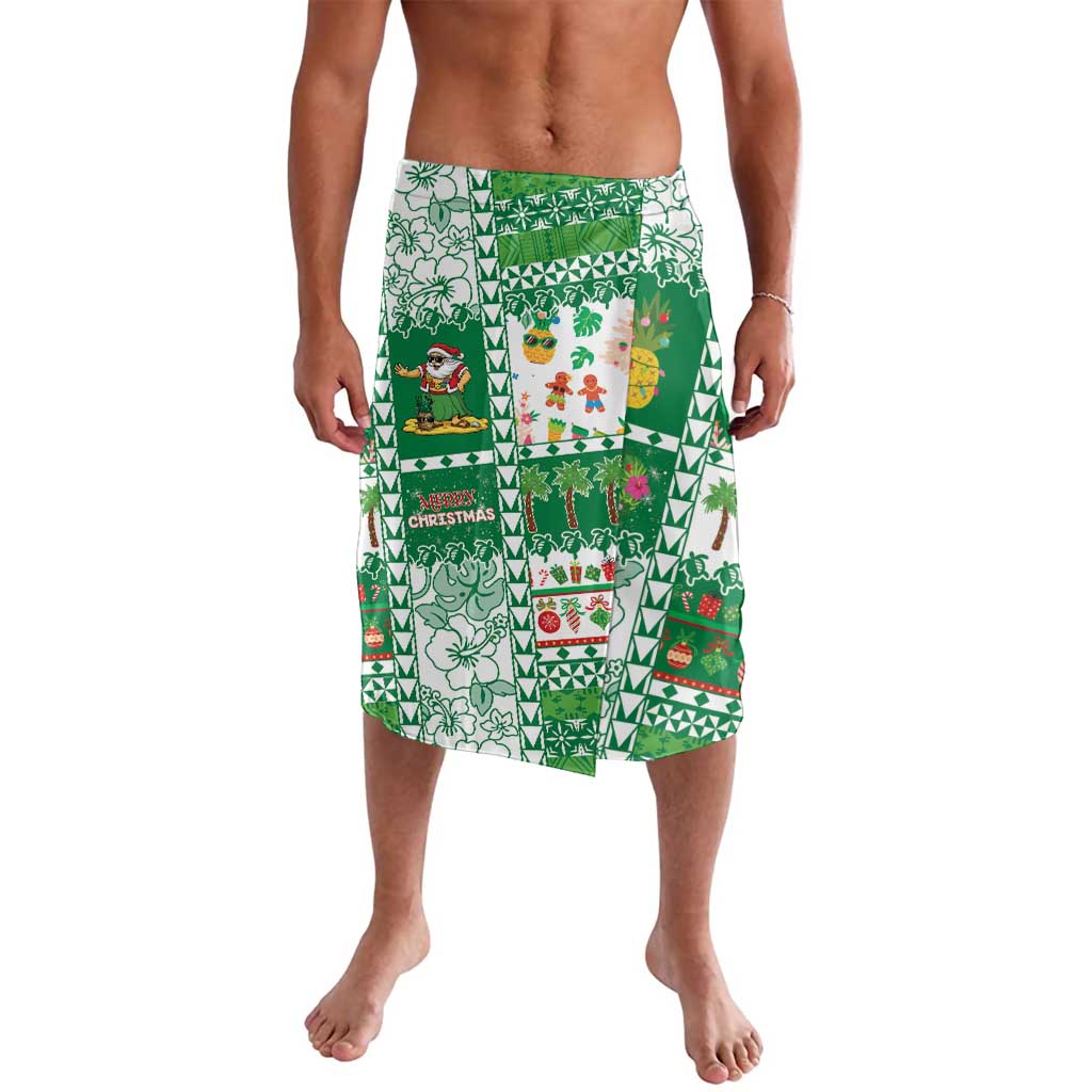 Norfolk Island Christmas Lavalava Festive Beach Vibes LT05 Green - Polynesian Pride