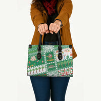 Norfolk Island Christmas Leather Bag Festive Beach Vibes LT05 - Polynesian Pride
