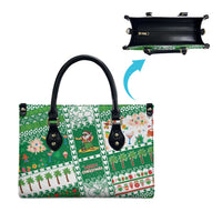 Norfolk Island Christmas Leather Bag Festive Beach Vibes LT05 - Polynesian Pride