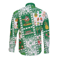 Norfolk Island Christmas Long Sleeve Button Shirt Festive Beach Vibes LT05 - Polynesian Pride
